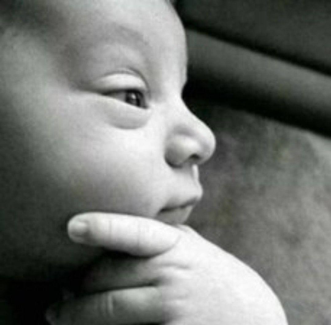 Thinking Baby meme shared by Ovrkast. on X